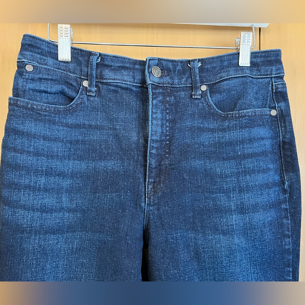 Talbots Size 8 Barely Boot Jean, Very Dark Blue. … - image 2